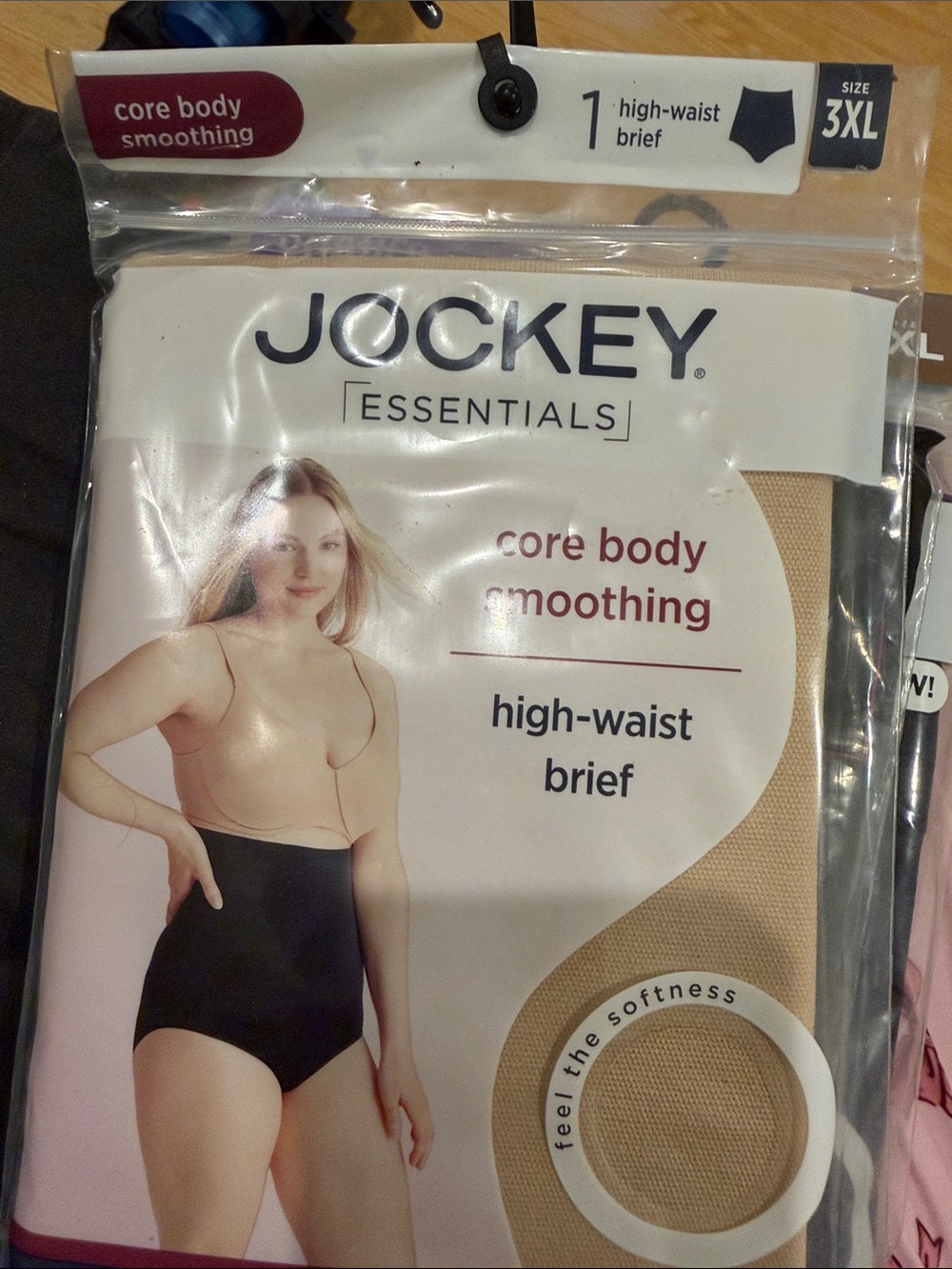 Jockey Essentials High-Waist Brief - Beige Size 3x